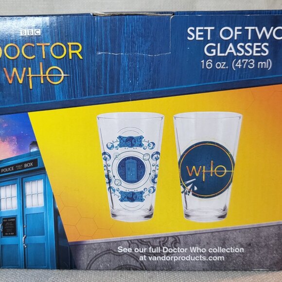 Doctor Who BBC - Set of Two Glasses - 2018 - Picture 5 of 9